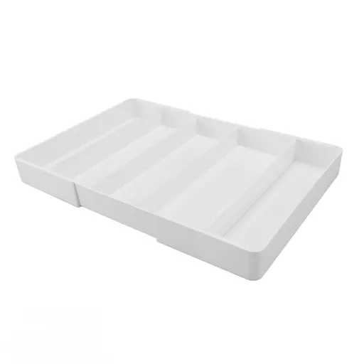 Kitchen Drawer Organizer ABS Plastic Simple Versatile Drawer Divider Tray for Bedroom Vanity Office Desk