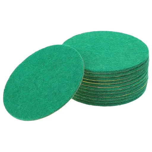 12- Polyester Fiber Table Hockey Adhesive Sticker Pads for Hockey Pusher Replacement Parts
