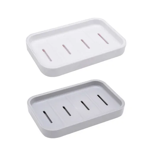 2PCS Soap Holder for Bathroom Kitchen Travel Soap Saver Soap Holder Easy to Clean Double-Layer Soap Holder Soap Holder with Water