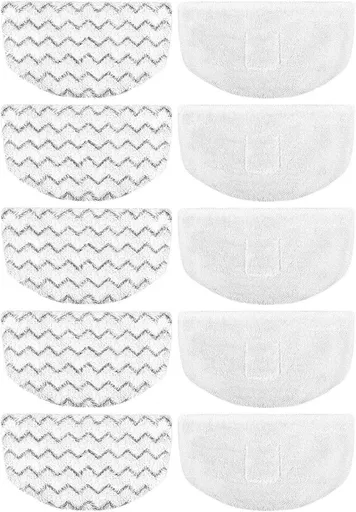 10 Pack Steam Mop Replacement Pads or Bissell Powerresh Steam Mop 1940 1806 1544 2075 2685A 2181 2814 Series, Model 19402 19404 19408 19409 1940A 1940 1940Q 1940T 1940W B0006 B0017 2075A
