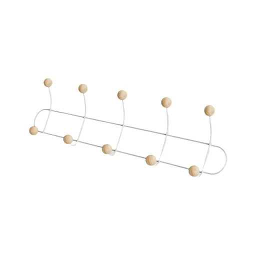 Over The Door Hook Rack Organizer with 10 Hooks - Space-Saving Solution for Towels, Coats, Hats, and Bags - Easy Installation, Fabric-Friendly Design