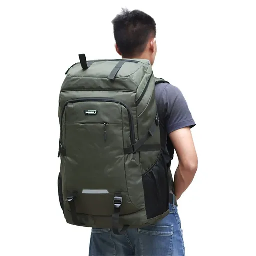 Capacity 80L Mountaineering Backpack Waterproof Outdoor Running Bag Bag Large Capacity Riding Bag Breathable Jogging Travel Daypack Bag For Riding Running Hiking Camping