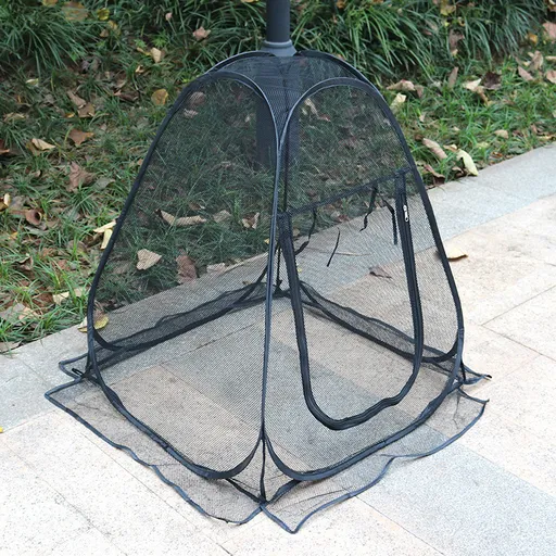 Portable Outdoor Mosquito Net Tent - Pop-Up Breathable Mesh Shelter for Camping & Patios