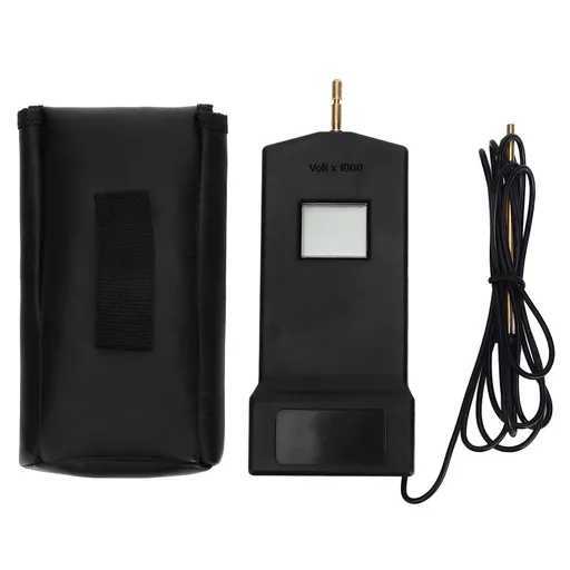 Fence Voltage Tester Portable Electric Fence Fault Finder 15KV LCD Screen for Livestock Farms MLD-004 Black