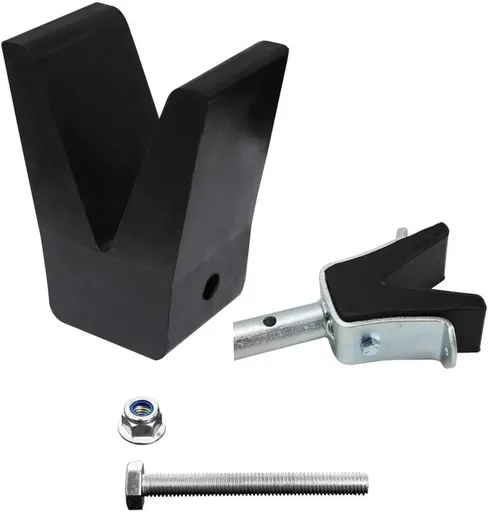 181440 3005.2187 Rubber Straight Transom Saver w/Hole for Tracker Marine Boat/2in V-Block Rubber Only, Fits Extreme Max 3001.1068 Angled Transom Saver/3005.3852