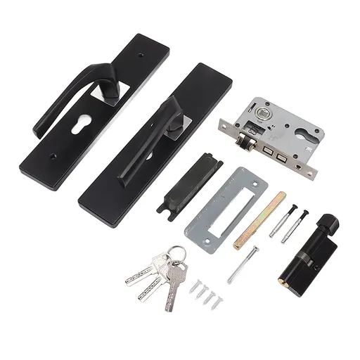 Door Handle Lock with Compound Lock Core Universal Type Door Lever Handle Lock for Bedroom