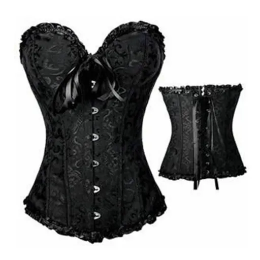 House Of Dasein Over Bust Corset Sexy Lingerie Bdsm Fetish - Black - Xl