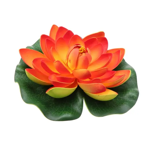 1pc Simulation Lotus Fountain Decor Floating Flowers Faux Flowers Artificial Float Foam Water Floating Flower Water Lily Pads