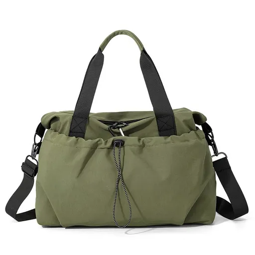Gym Duffle Bag Oxford Sports Travel Bag with Wet Compartment - Green