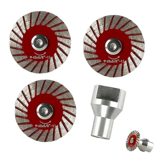 3/5PCS 1.57 40mm Diamond Saw Blades Set, Multi-Functional Professional Mini Cutting Blade Set for Granite Marble Sandstone Grinder