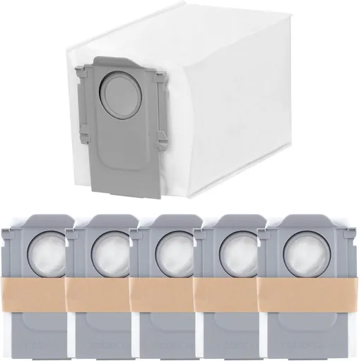 6 Packs Disposable Dust Bags or QV35A, Saros10series, Saros20, Saros 20 Sonic, QrevoCurv2low, QrevoCurv, QrevoEdgeS5A, QrevoSlim, S8MaxUltra, QrevoMaxV, QRevo series Robot Vacuum