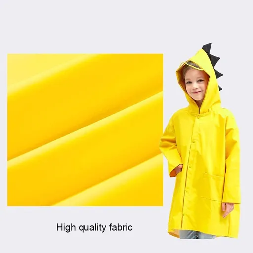 Raincoat Students Go to School Raincoat Waterproof Coat Poncho Cute Raincoat Outdoor Rain Coat Children Poncho Rain ( Yellow L)