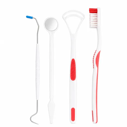 4pcs Oral Care Kit Dental Care Kit Teeth Hygiene Tool set w/ Toothbrush & more