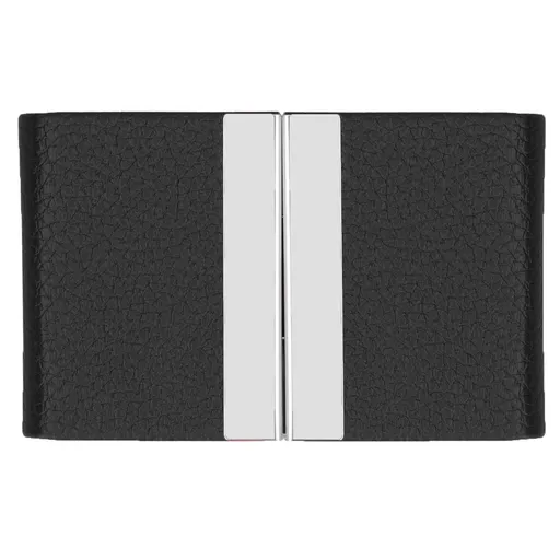 Large Capacity Business Card Holder Pocket Name Card Box Case for Men Double OpenBlack 400#