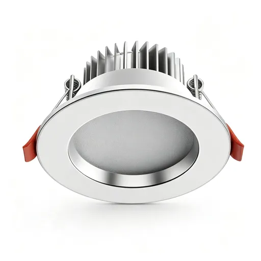 2 Pack Silver White Full Spectrum 98 CRI 7W Tri-Color Dimmable (Cutout 6.5-8.5cm) | Recessed LED Downlight | Christmas Silver Adjustable Gift | Full Spectrum 3-Color Silver Ceiling Light