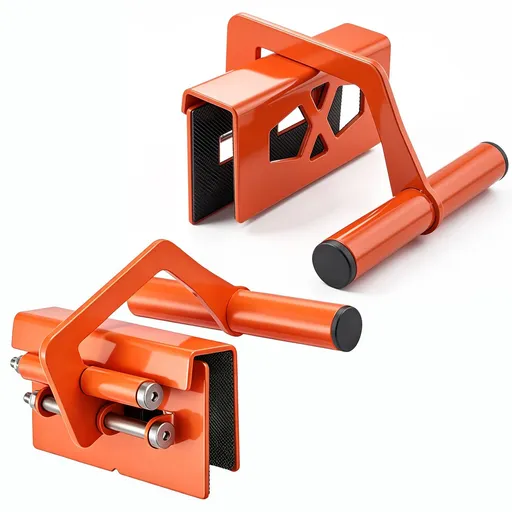 Stainless Steel Panel Carrier Clamp with EVA Anti-Slip Pads for Lifting Wood Tile Stone Boards in Construction Renovation and DIY Projects (2PCS)