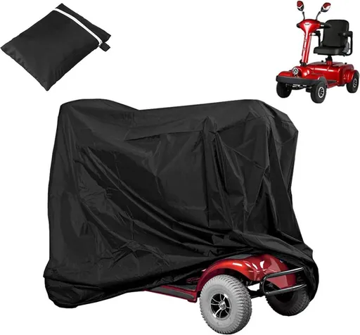 Mobility Scooter Protective Cover - Cover for Mobility Scooter - Mobility Scooter Cover - With Storage Bag - 140 x 66 x 91 cm - Protective Cover - Rain Cover - Cover - For Mobility - Scooter - Waterproof - Protects Against Dust - Dirt - Snow - Sunlig