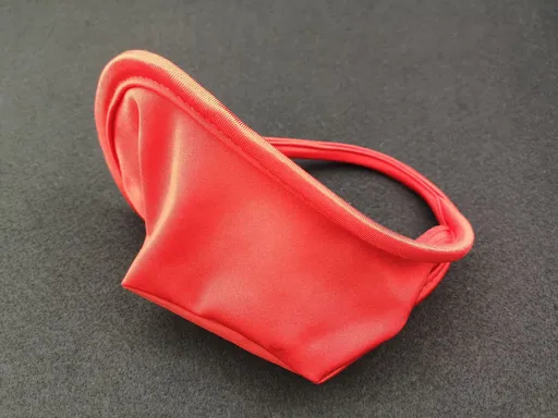 Men Nylon Invisible C String Panties Male C Red Edge Red smooth All yards