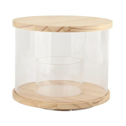 Action Figure Display Case Rotating Base Dustproof Waterproof Acrylic Action Figure Cabinet for Bedroom Office