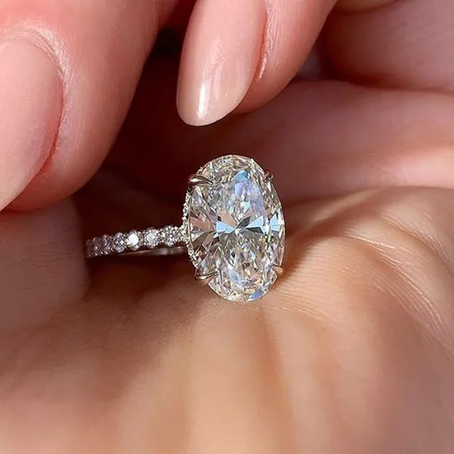 4 Carat Brilliant Cut Cubic Zirconia CZ Engagement Ring Purpose Statement Anniversary high polish make it delicate and shinning
