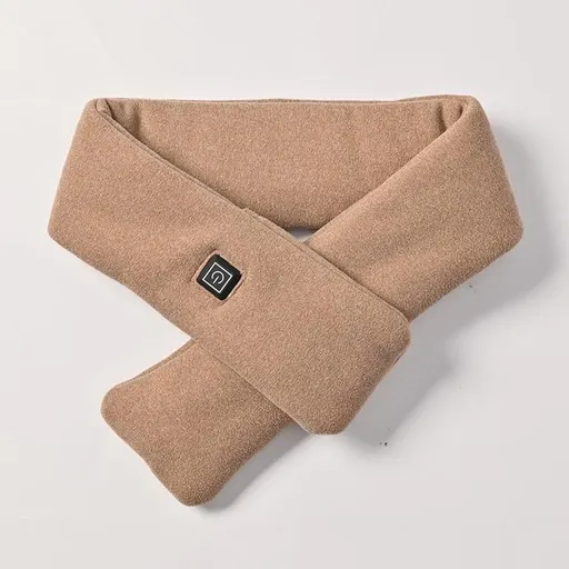 USB Rechargeable Graphene Heated Neck Warmer Khaki-Gift Box Edition