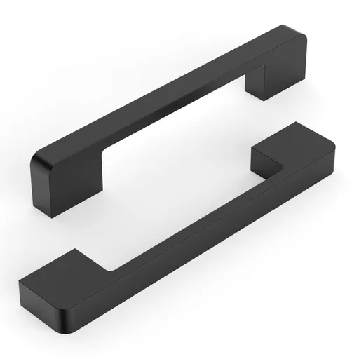 10 Pack 5 Inch(128mm)Kitchen Cabinet Handles Matte Black Cabinet Pulls Kitchen Cabinet Hardware Drawer Pulls for Cupboard Wardrobe