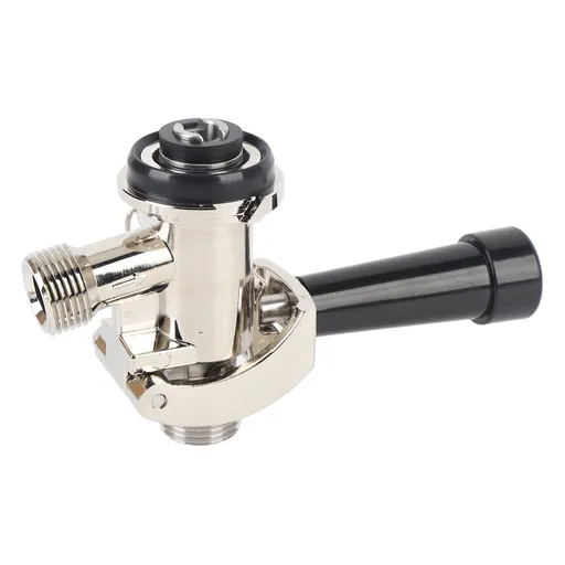 Keg Coupler Stainless Steel G5/8 D Shaped Ergonomic Handle Beer Dispenser Coupler for Kegerator