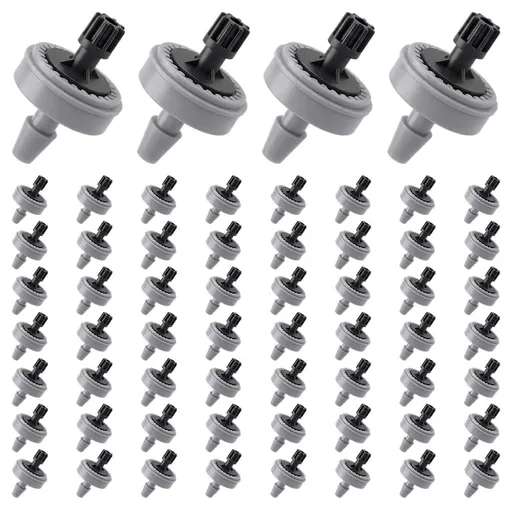 1 GPH Pressure Compensated Drippers Flow for Garden System, 2026 New Self-Cleaning Constant Flow Drippers Drip Irrigation Emitters System for 1/4 Inch Drip Irrigation Tubing (60, 1 GPH)