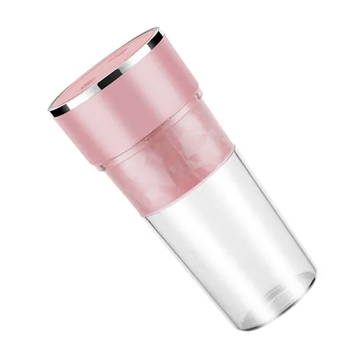 Portable Blender 13.53oz 12000RPM Cordless Rechargeable Travel Mini Juicer Cup Fruit Mixer for Gym Home Office Sports Outdoor Pink