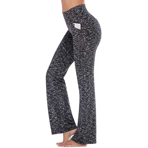 Women's High Waist Yoga Leggings with Pockets Workout Fitness Pants Stretch Casual Sports Trousers - Dark Gray S
