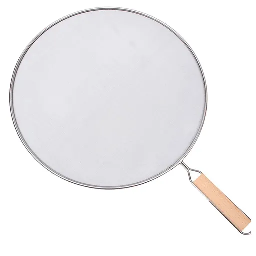 Frying Pan Splatter Guard – Fine Mesh Splatter Screen for Cooking – Oil & Grease Splash Proof Cover – Fits Most Pans & Pots – Kitchen Essential for Cleaner Stovetops