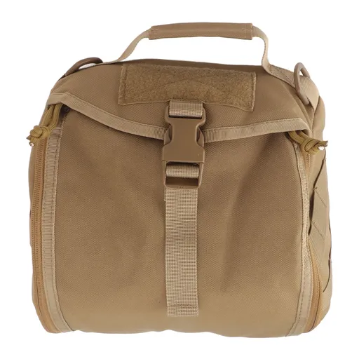 Outdoor Helmet Bag Nylon Waterproof Motorcycle Bike Bicycle Helmet Bag for Camping Hiking Khaki