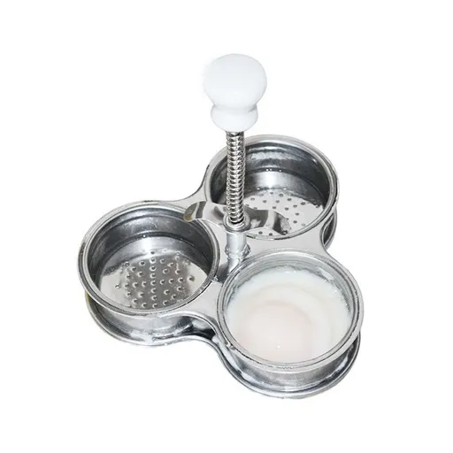 3 Cups Egg Poacher,Poached Egg Maker Stainless Steel Egg Poaching Pan For Frying Eggs and Egg Mcmuffins Egg For Breakfast
