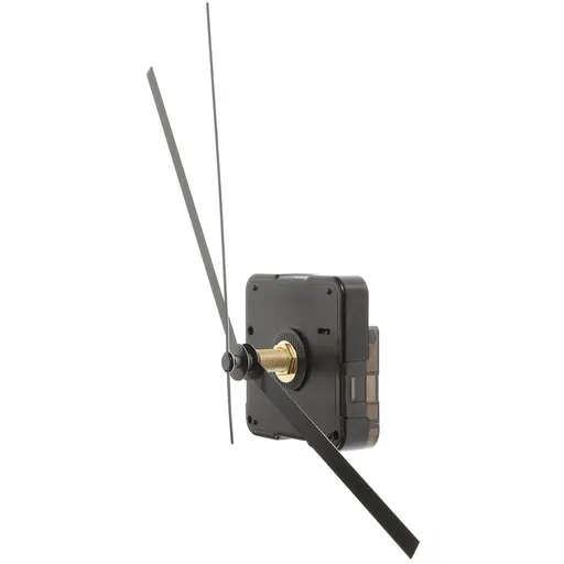 Quiet Black Clock Movement Kit with Straight Hands Easy to Install