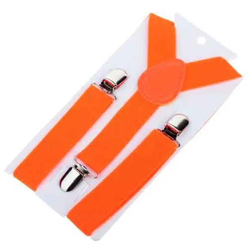 Children Y Strap 3 Clips Adjustable Polyester Orange