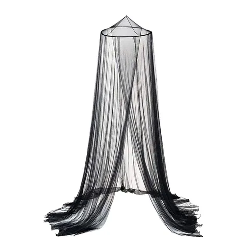 Black Starry Canopy Bed Curtain with Glowing Stars, Mosquito Net for Single, Twin, Full, Queen Bed – Room Decor for Bedroom