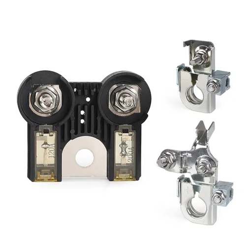 Positive & Negative Battery Terminals Clamps with Fuses Vehicle Electrical Protections AE5Z14526BA Vehicle Accessories