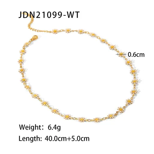 Classic Stainless Steel Necklace JDN21099-WT