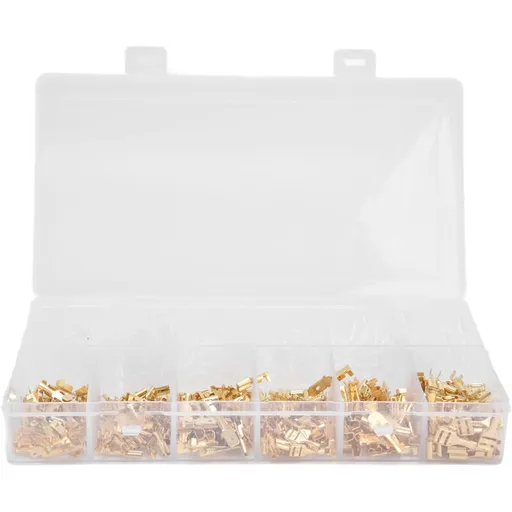 450 Pcs Wire Crimp Terminal Block Male Female Quick Splice Connectors for Batteries