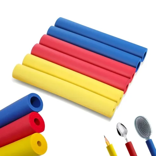 Non-Slip Foam Tube Handle,Multicolor Foam Tubing for Utensil,3 Sizes Adaptive Utensils Grip Tubing Tools for Elderly