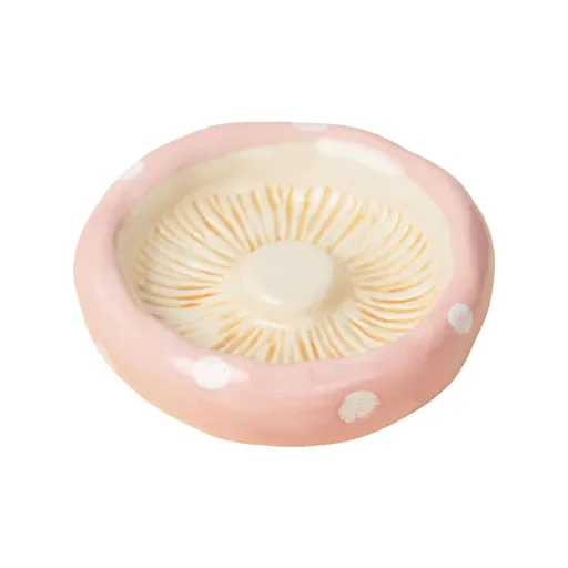 3.94 Inch Pink Ceramic Hamster Bowl, Stable Small Pet Water Food Dish for Guinea Pigs Chinchillas, Easy Clean Non- Feeding Container