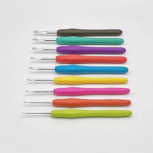 Crochet Hooks, 9 PCS Crochet Hooks Set with 9 Size Diverse Multicolor Ergonomic Crochet Hooks Set Crochet Hook