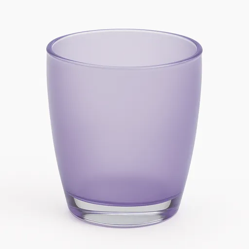Bathroom Toothbrush Holder Caddy Storage Organizer Oval Tumbler Cup in Purple