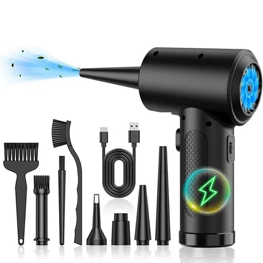 Cordless Electric Air Duster - 51000RPM Handheld Blower for PC Cleaning