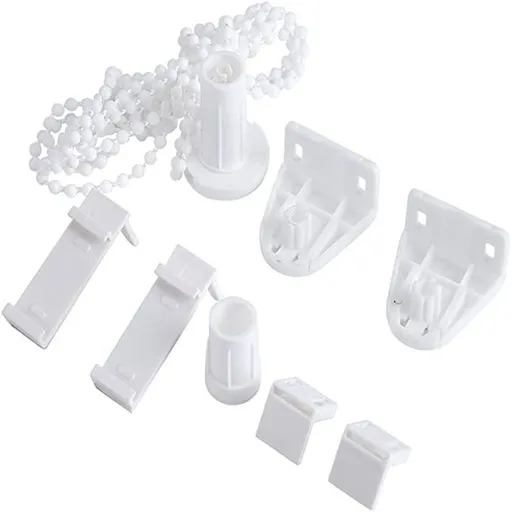Roller Blind Fitting Repair Kit, Roller Blind Clutch 17mm Roller Blind Shade Clutch Bracket Side Pulley Chain Repair Fitting Kit