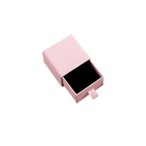 Jewellery Gift Box Necklace Ring Bracelet Bangle Earring Cardboard Box 5*5*3.5cm - Pink
