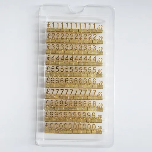 Cubes Price Display Tags Pricemarker Labels Easy to Assemble Multipurpose GBP Price Jewelry Tags for Supermarket Retail Shop