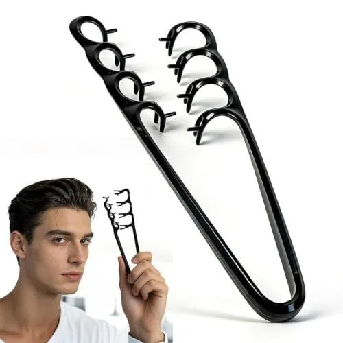 Texture Comb Wide-Tooth Hair Styling Comb for Root Lift, Smooth Upgraded Wide-Tooth Design Creates Root Lift and Fluffy Volume for Short Hair,Bangs,and Daily Styling - Black - Size 23cm
