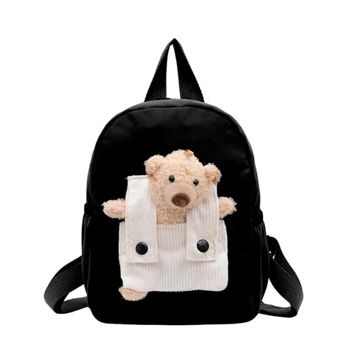 1 Pcs Travel Backpack,Cute Custom BookBag with Detachable Bear,Travel Backapck for Women/Men Casual Laptop Bookbag,Large Capacity Backpack for Birthday Gift,Christmas Gift,8.6x11 in(Green) Black