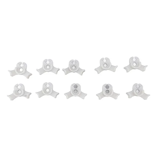 20Pcs Plant Bender Plastic Low Stress 90 Degree Angle Adjustable Plant Training Clips for Green House Garden White